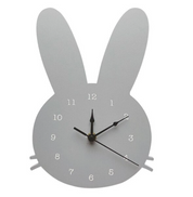 GlowBunny - Cute Norwegian Rabbit Wall Clock