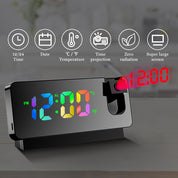 GlowAlarm - Modern LED Ceiling Projection Alarm Clock