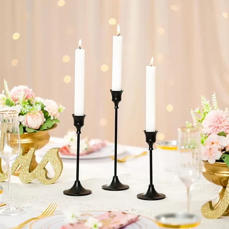 Dreamy Lights - Gold Candle Holders for a Romantic Atmosphere