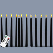Nightfall - Black LED Candles with Remote Control for Halloween
