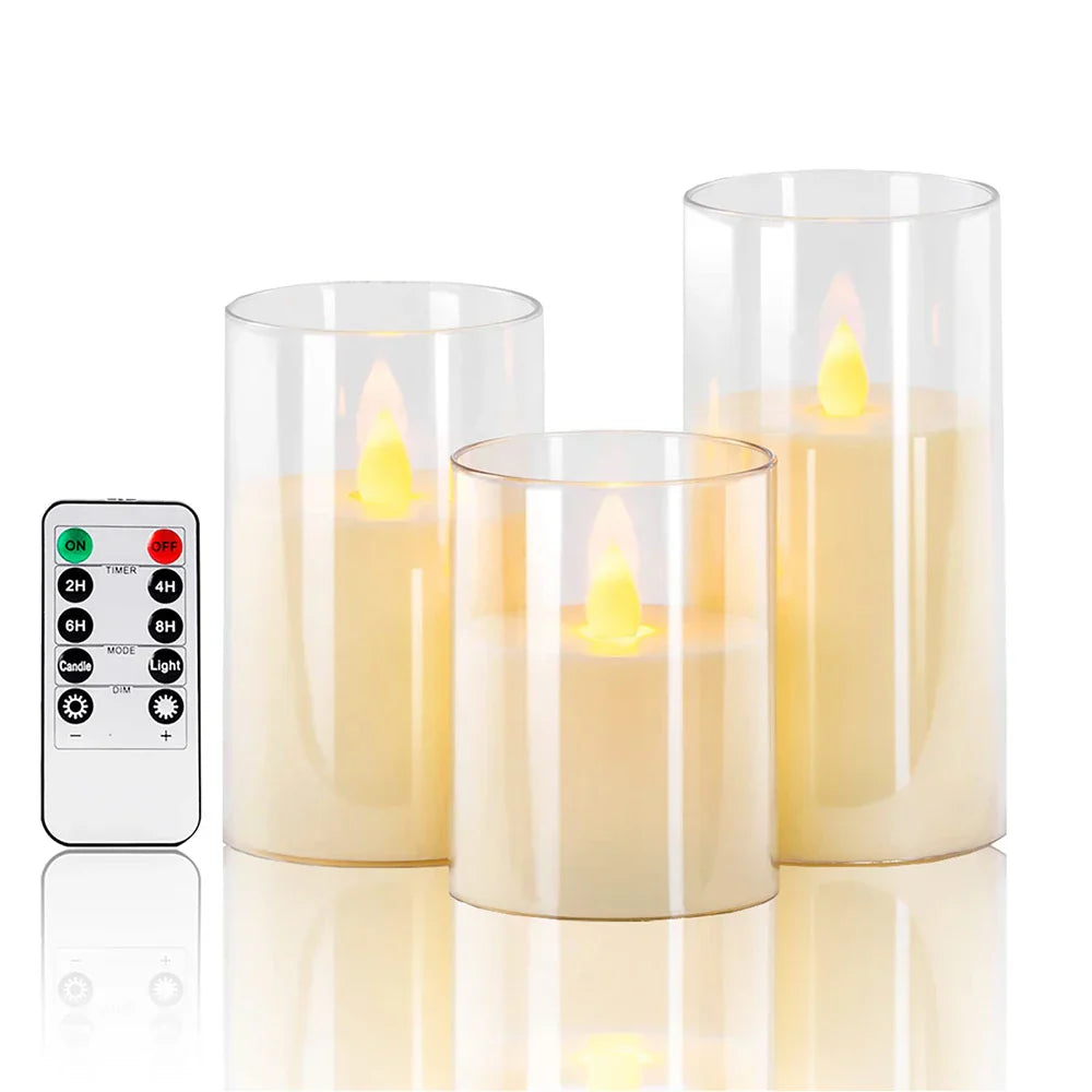 Candleset Lux - Set of Flickering LED Candles for Decoration