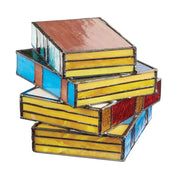 GlassNovel - Coloured Glass Book Lamp