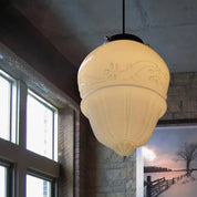 VintageGlow – Geometric Pendant Light in Matt Glass