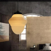 VintageGlow – Geometric Pendant Light in Matt Glass