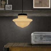 VintageGlow – Geometric Pendant Light in Matt Glass
