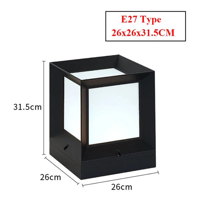 PillarGlow - Outdoor Freestanding Lamp for Gates
