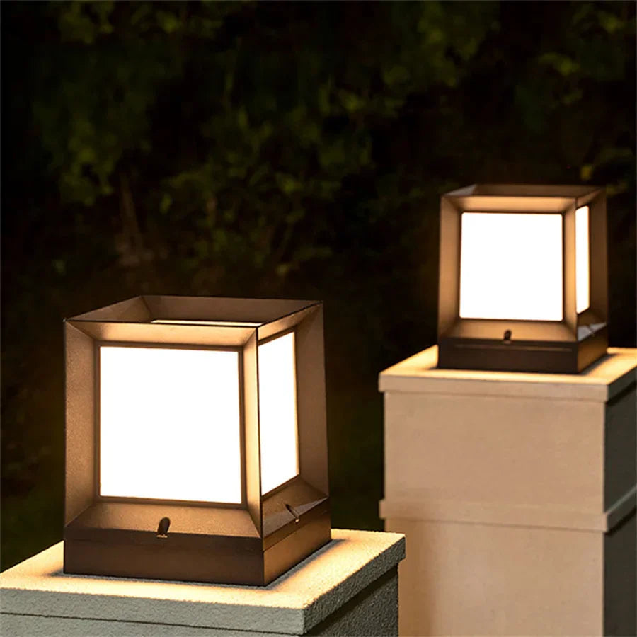 PillarGlow - Outdoor Freestanding Lamp for Gates