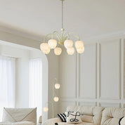 Tulip – Elegant Matcha Chandelier