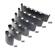 Modern waterproof LED wall lamp for indoor and outdoor use