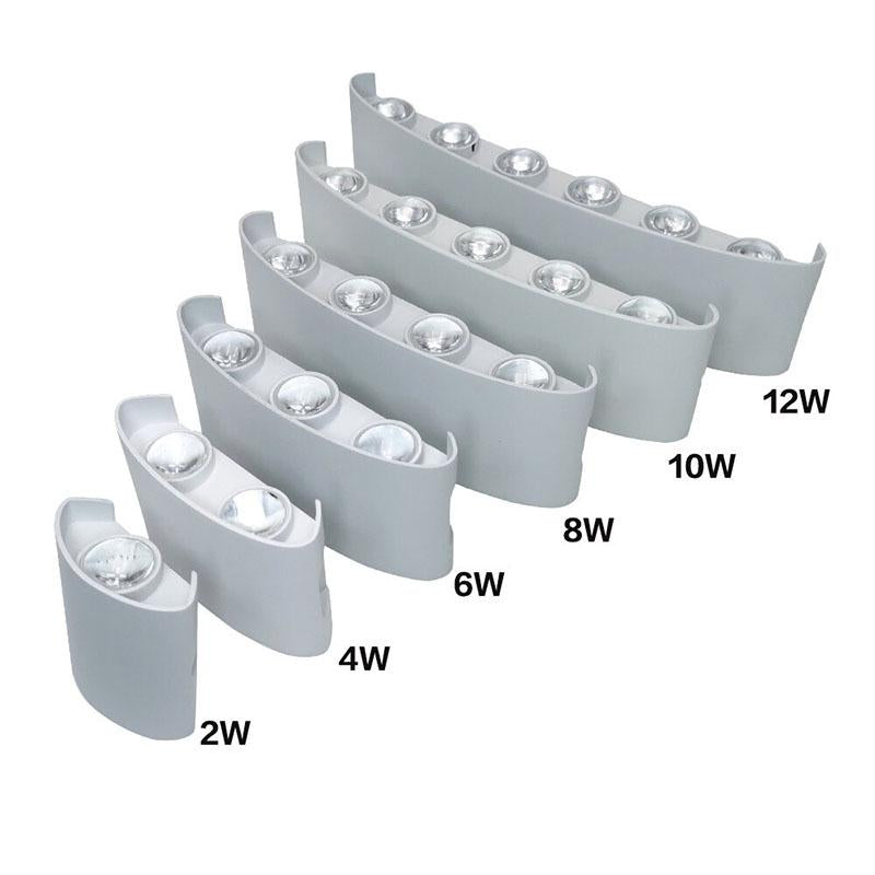 Modern waterproof LED wall lamp for indoor and outdoor use
