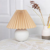 Antique Pleated - Vintage Table Lamp with Pleats