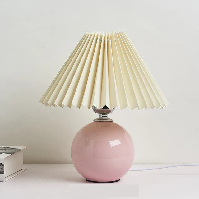 Antique Pleated - Vintage Table Lamp with Pleats