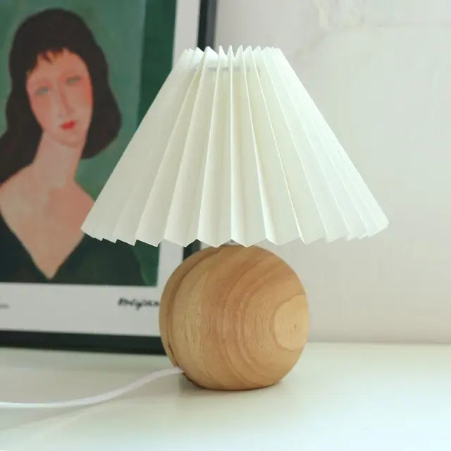 Antique Pleated - Vintage Table Lamp with Pleats