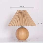 Antique Pleated - Vintage Table Lamp with Pleats