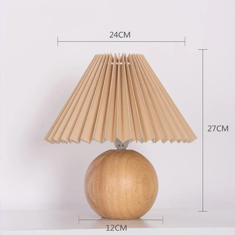 Antique Pleated - Vintage Table Lamp with Pleats