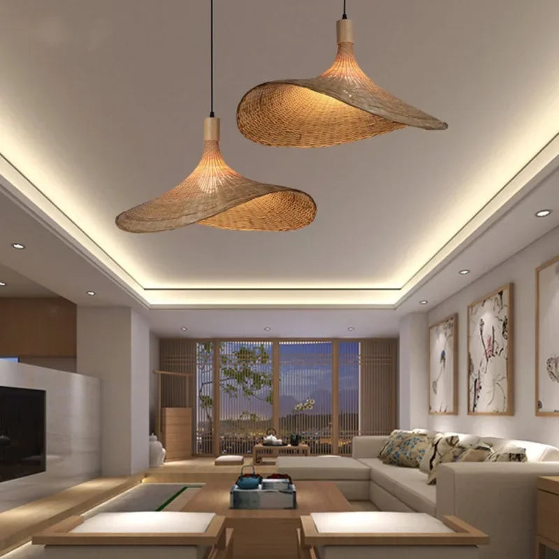 BambooHaven - Bamboo Woven Pendant Light