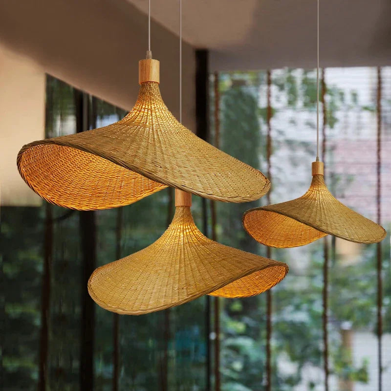 BambooHaven - Bamboo Woven Pendant Light