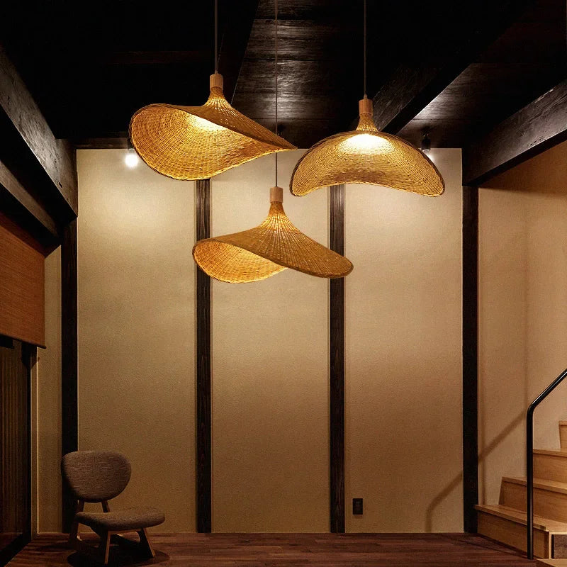 BambooHaven - Bamboo Woven Pendant Light