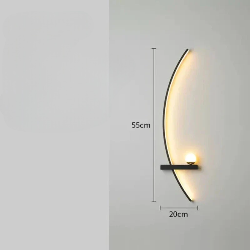 ElysianElegance - LED Wall Lamp with Remote Control