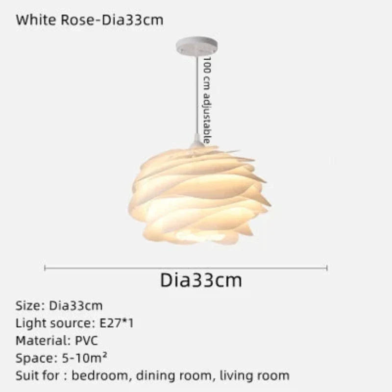 CrystalPetal - Wreath Ceiling Light