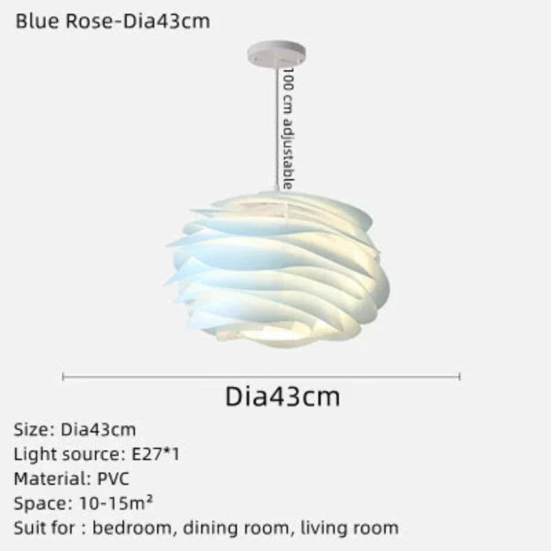CrystalPetal - Wreath Ceiling Light