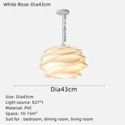 CrystalPetal - Wreath Ceiling Light