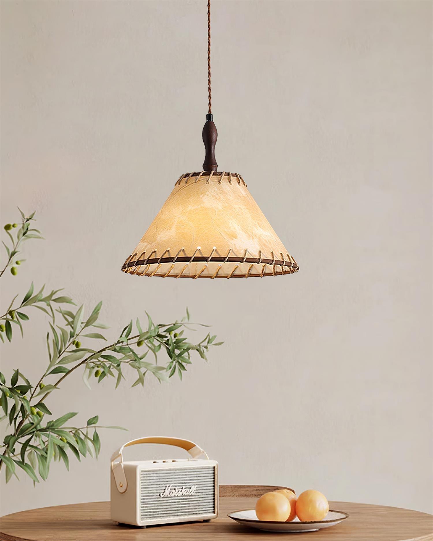 WoodLumiere – Elegant Wooden Pendant Light