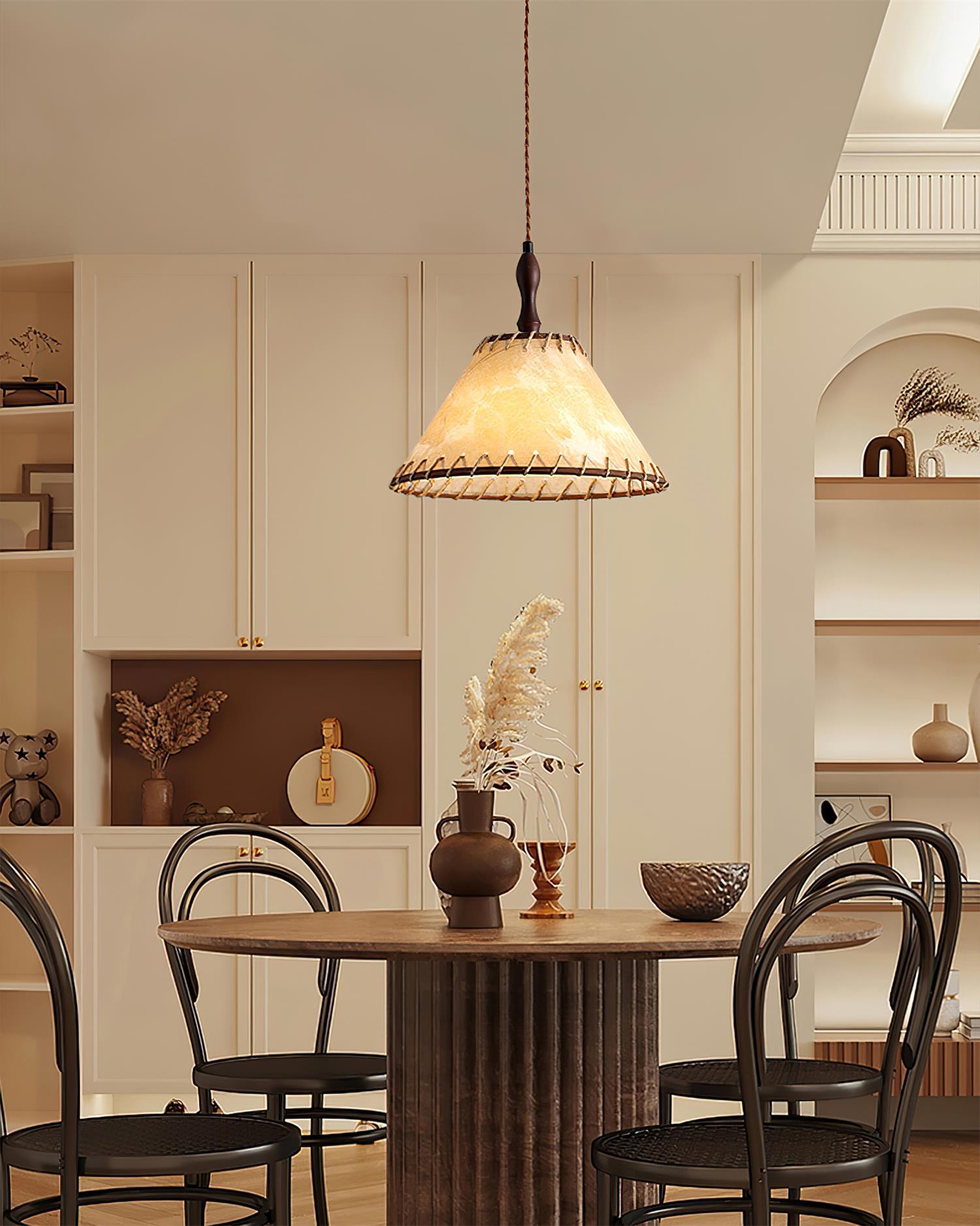 WoodLumiere – Elegant Wooden Pendant Light