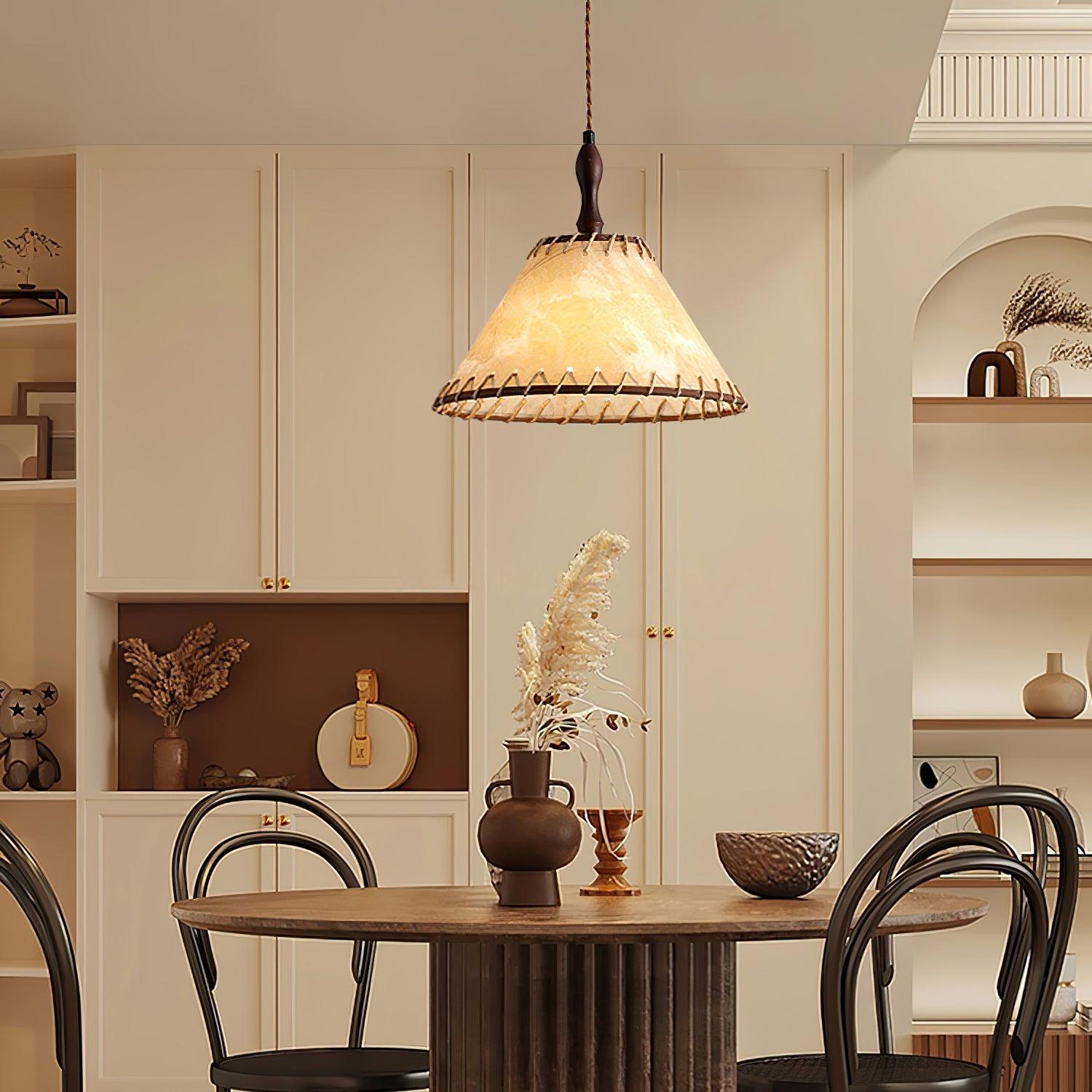 WoodLumiere – Elegant Wooden Pendant Light