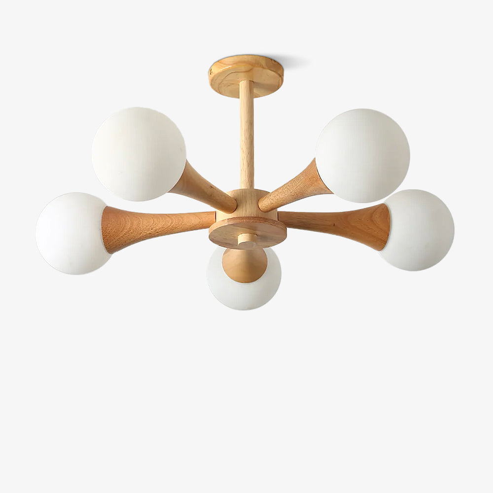 Luna - Elegant Wooden Pendant Light