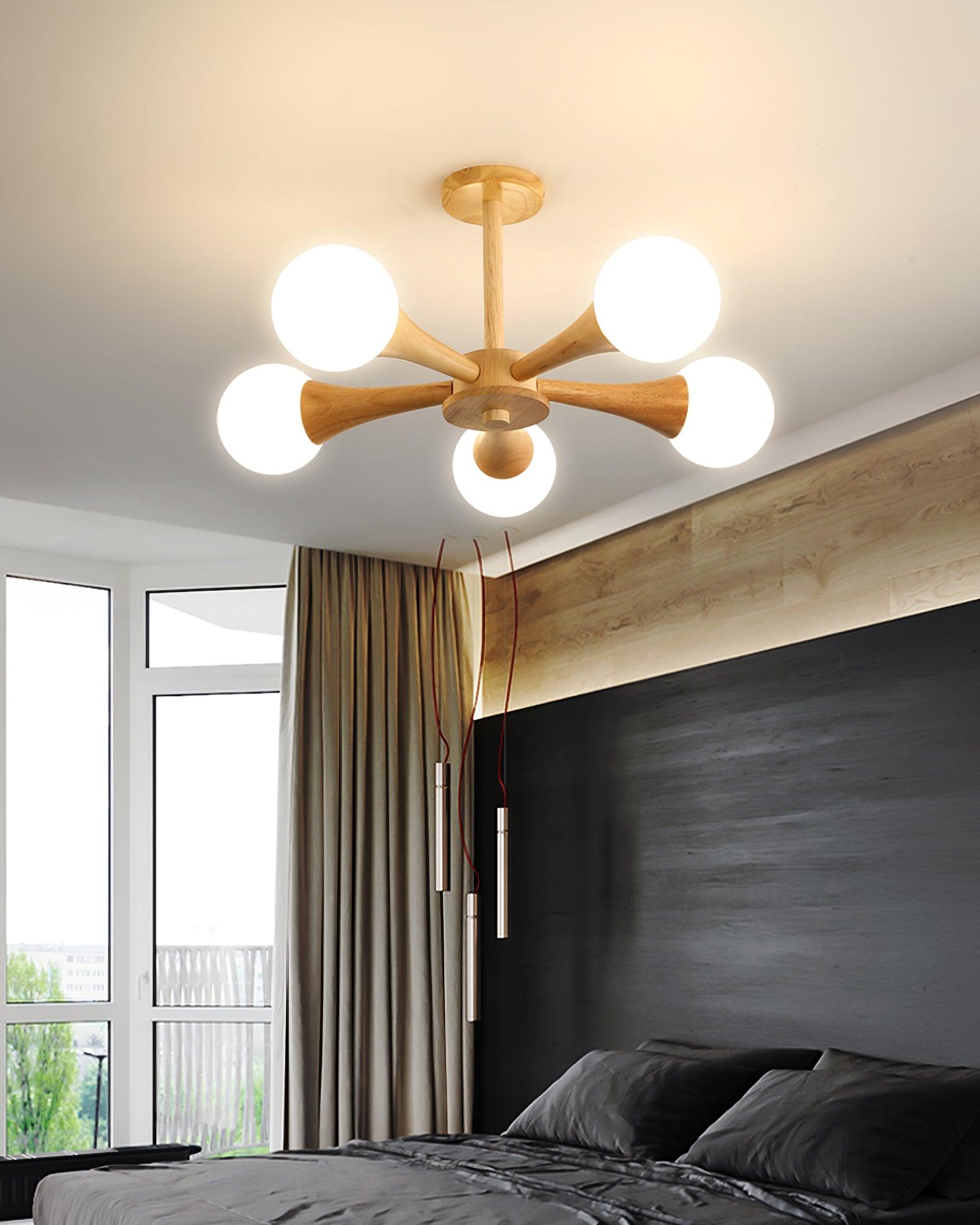 Luna - Elegant Wooden Pendant Light