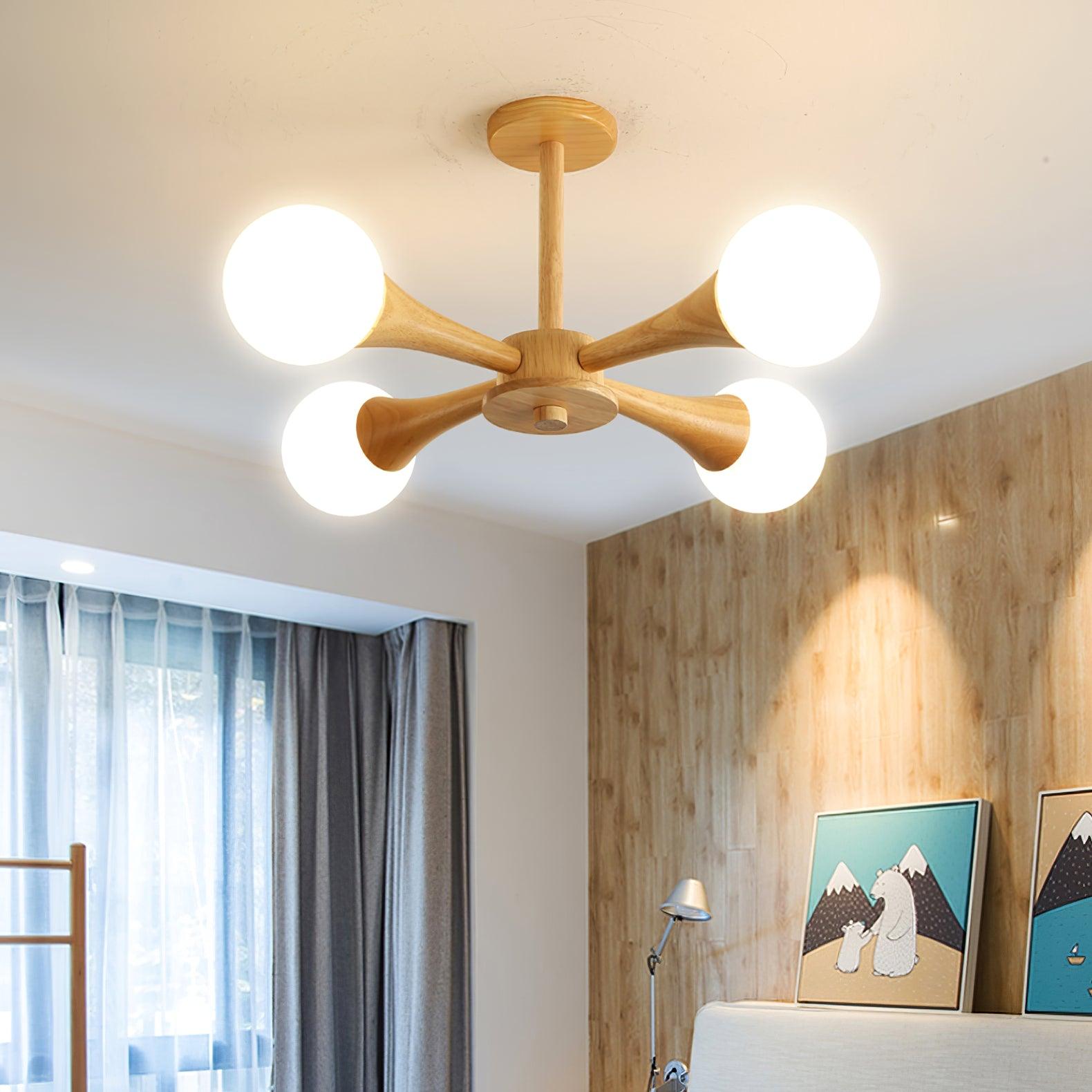 Luna - Elegant Wooden Pendant Light