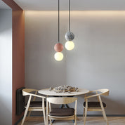 Aurora Pendant Lights LED - Black and White Glass
