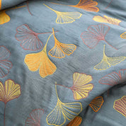 LeafLux - Reversible Cotton Duvet Cover with Leaf Pattern