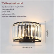 Crystal Light Wall Lamp
