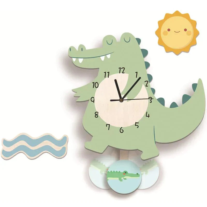 Kids' Pendulum Clock with Animal Designs | Fun Decoration for Children's Rooms