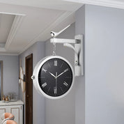 Double-Sided Roman Wall Clock
