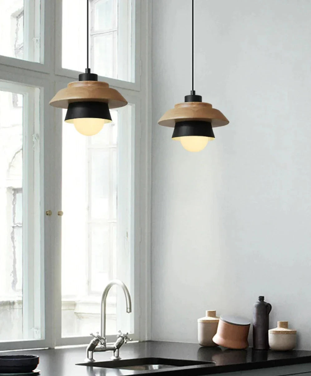 Wooden Pendant Lights from Scandinavia
