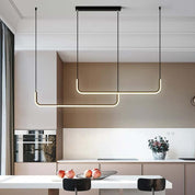 LuxeLight – Elegant Metal and Silicone Pendant Light
