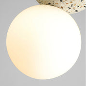Aurora Pendant Lights LED - Black and White Glass