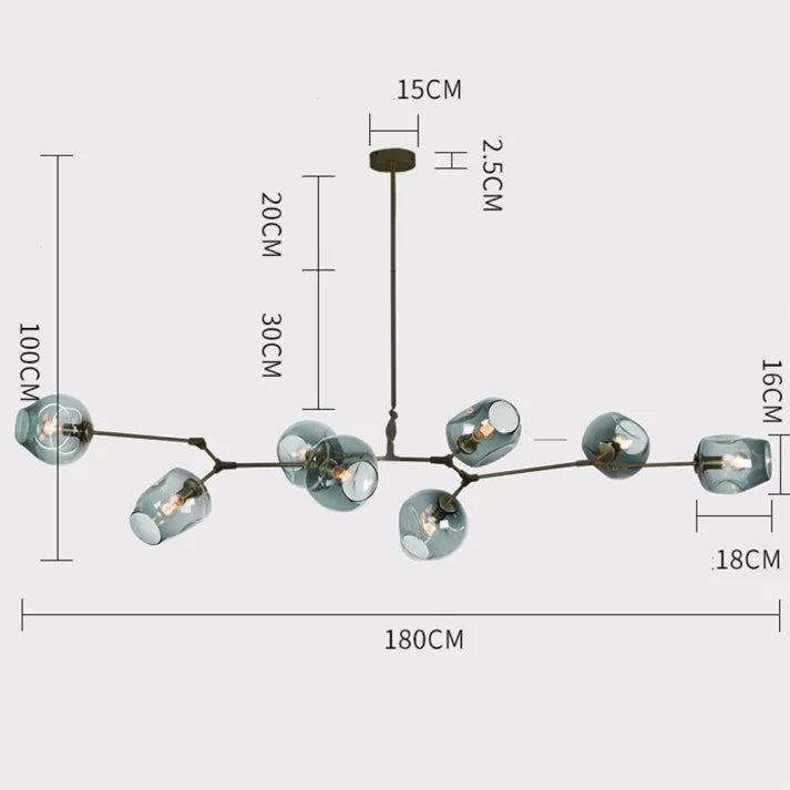 BubbleLight – Sputnik Pendant Light with Glass Bubbles