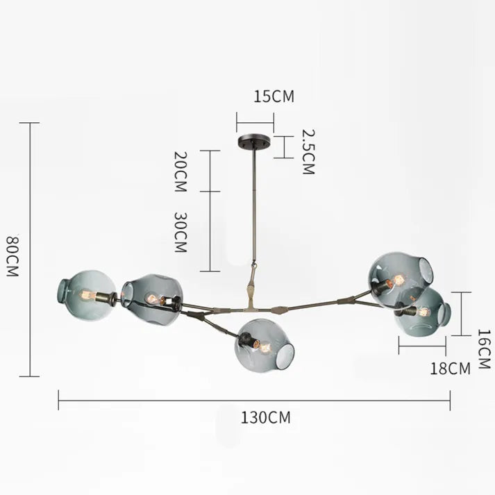 BubbleLight – Sputnik Pendant Light with Glass Bubbles