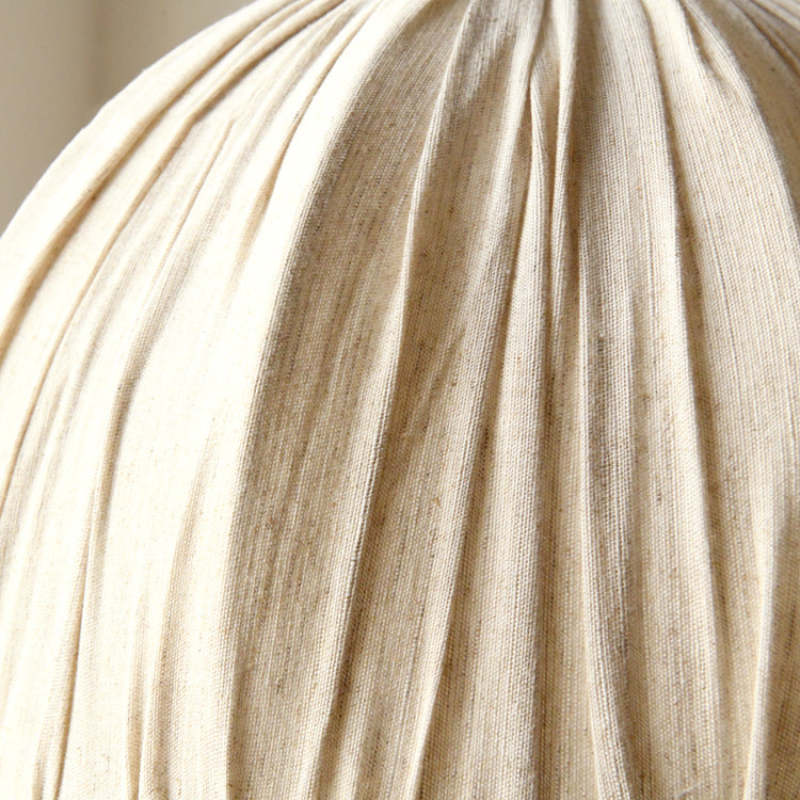 EcoLume - Scandinavian LED Pendant Light in Beige Fabric
