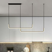LuxeLight – Elegant Metal and Silicone Pendant Light