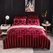 CoolComfort - Duvet Cover with Geometric Pattern, Cooling and Breathable