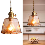 Levy Retro LED Pendant Lights Gold Metal Glass Bedroom Living Room Dining Room