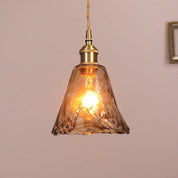 Levy Retro LED Pendant Lights Gold Metal Glass Bedroom Living Room Dining Room