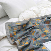 LeafLux - Reversible Cotton Duvet Cover with Leaf Pattern