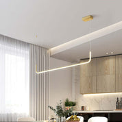 LuxeLight – Elegant Metal and Silicone Pendant Light
