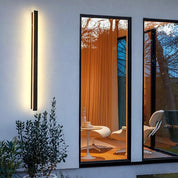 Edge Modern Design LED Wall Lamps Black Metal for Garden and Hall